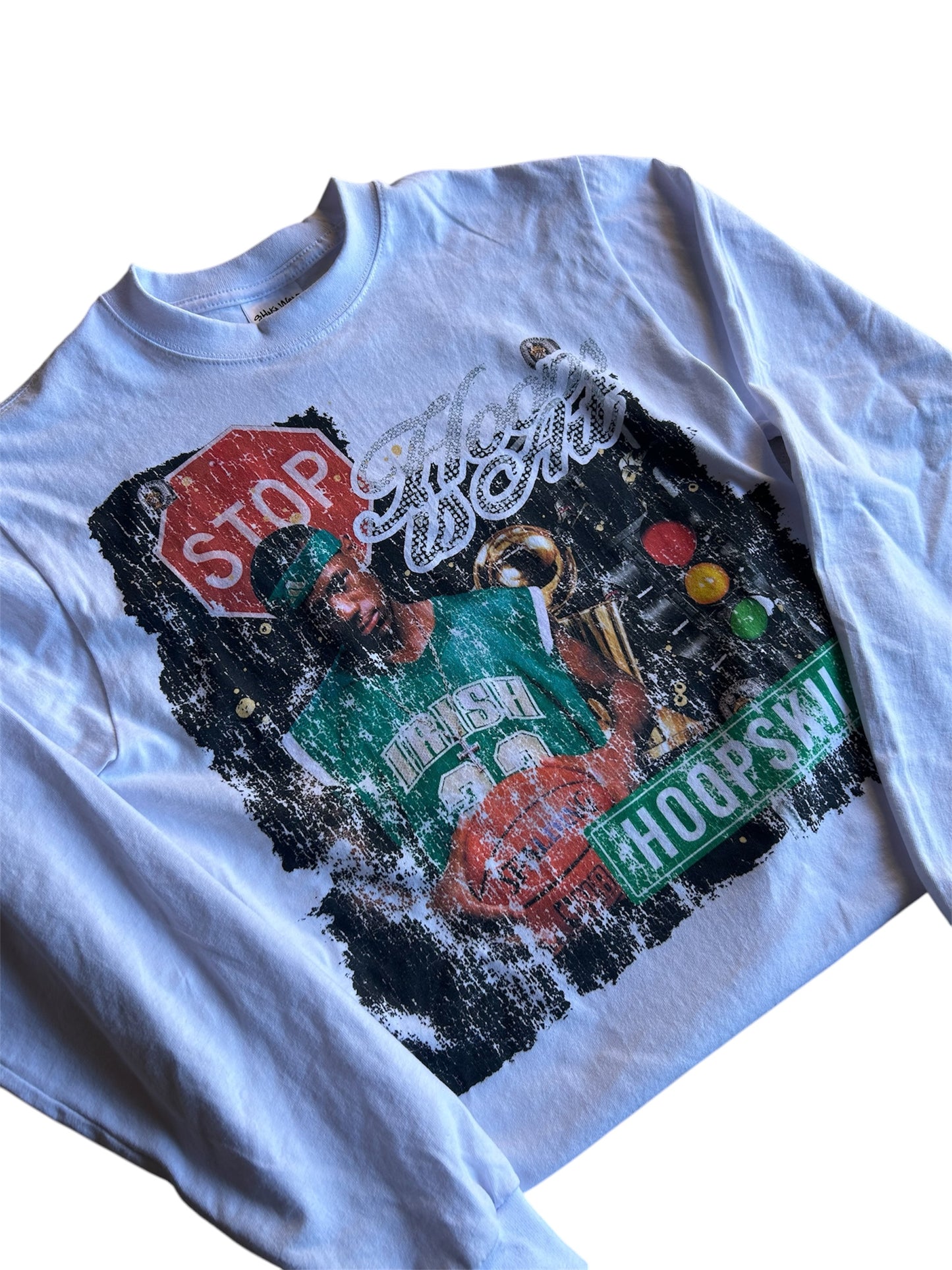 “HOOPS IS ART V2” LEBRON WHITE LONGSLEEVE